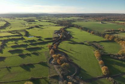 vue aérienne de l'Eau blanche
