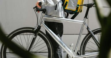livreur à vélo