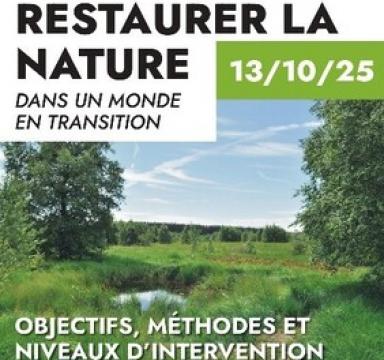 affiche du colloque avec photo de paysage champêtre